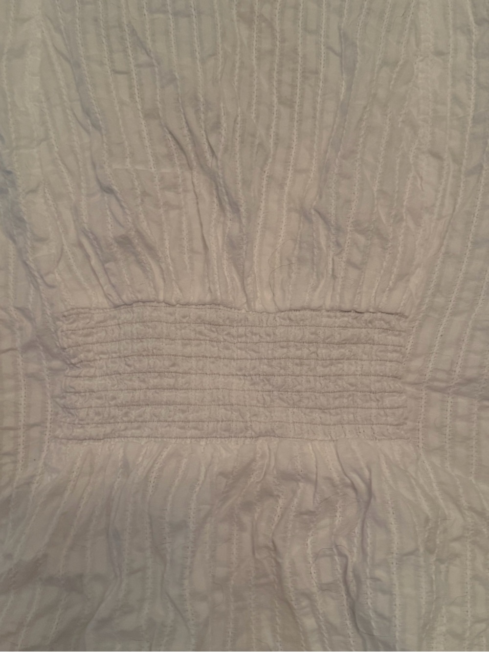 Urban Outfitters White Kimchi Blue Ria Ruffle Cotton Gauze Button-Front Blouse - Picture 9 of 12
